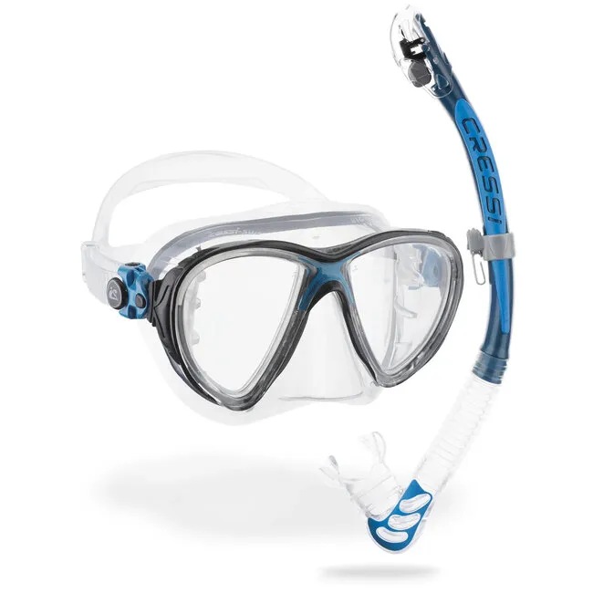 Snorkelset Reef Blue, snorkelset for rent on Bonaire